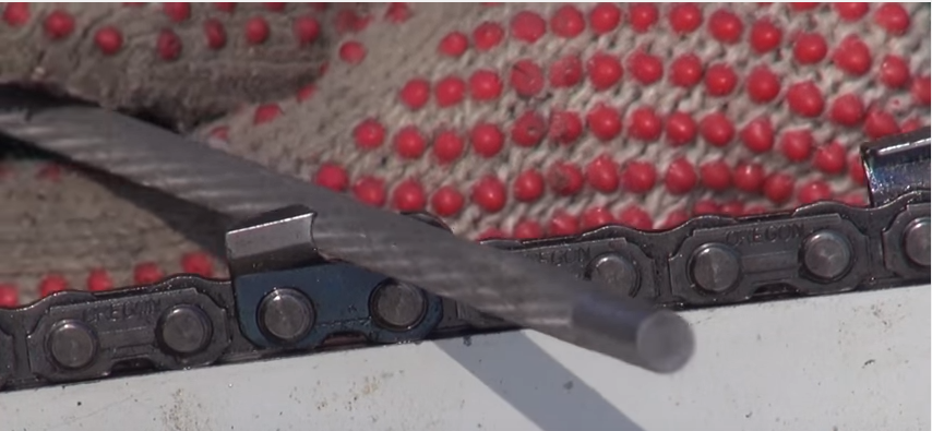 sharpen chainsaw