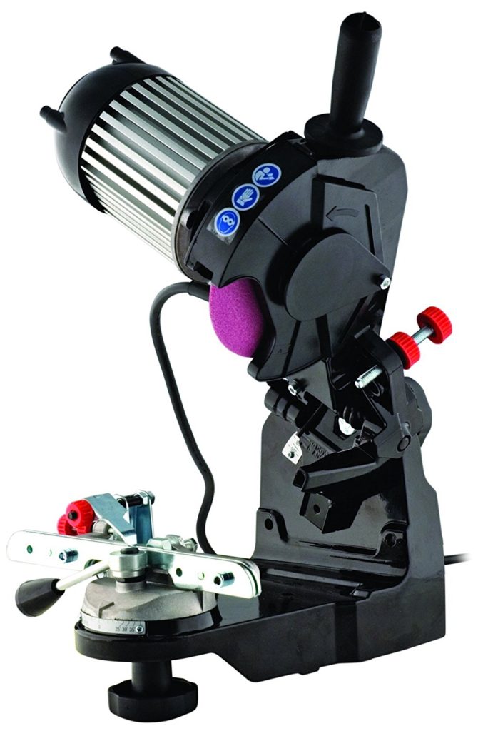 Chainsaw bench grinder
